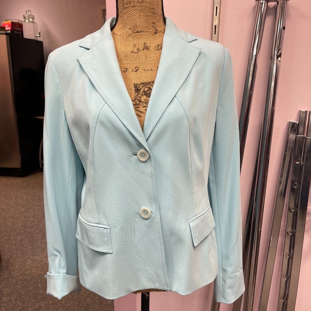 Light Blue Blazer Size 12 NWT